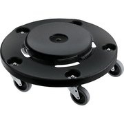 Rubbermaid Commercial Brute Round Dolly, 350 Lb. Load Cap, 2PK, Black RCP264000BKCT